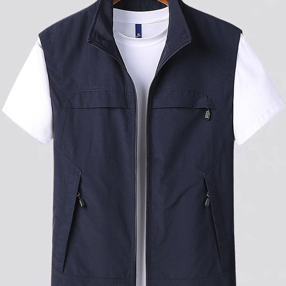 Men's Lightweight Zip-Up Vest - Breathable Outdoor Jacket for Active Lifestyle | Perfect for Layering & Casual Wear