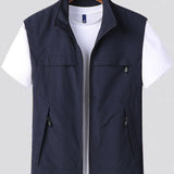Men's Lightweight Zip-Up Vest - Breathable Outdoor Jacket for Active Lifestyle | Perfect for Layering & Casual Wear