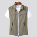 Men's Lightweight Zip-Up Vest - Breathable Outdoor Jacket for Active Lifestyle | Perfect for Layering & Casual Wear