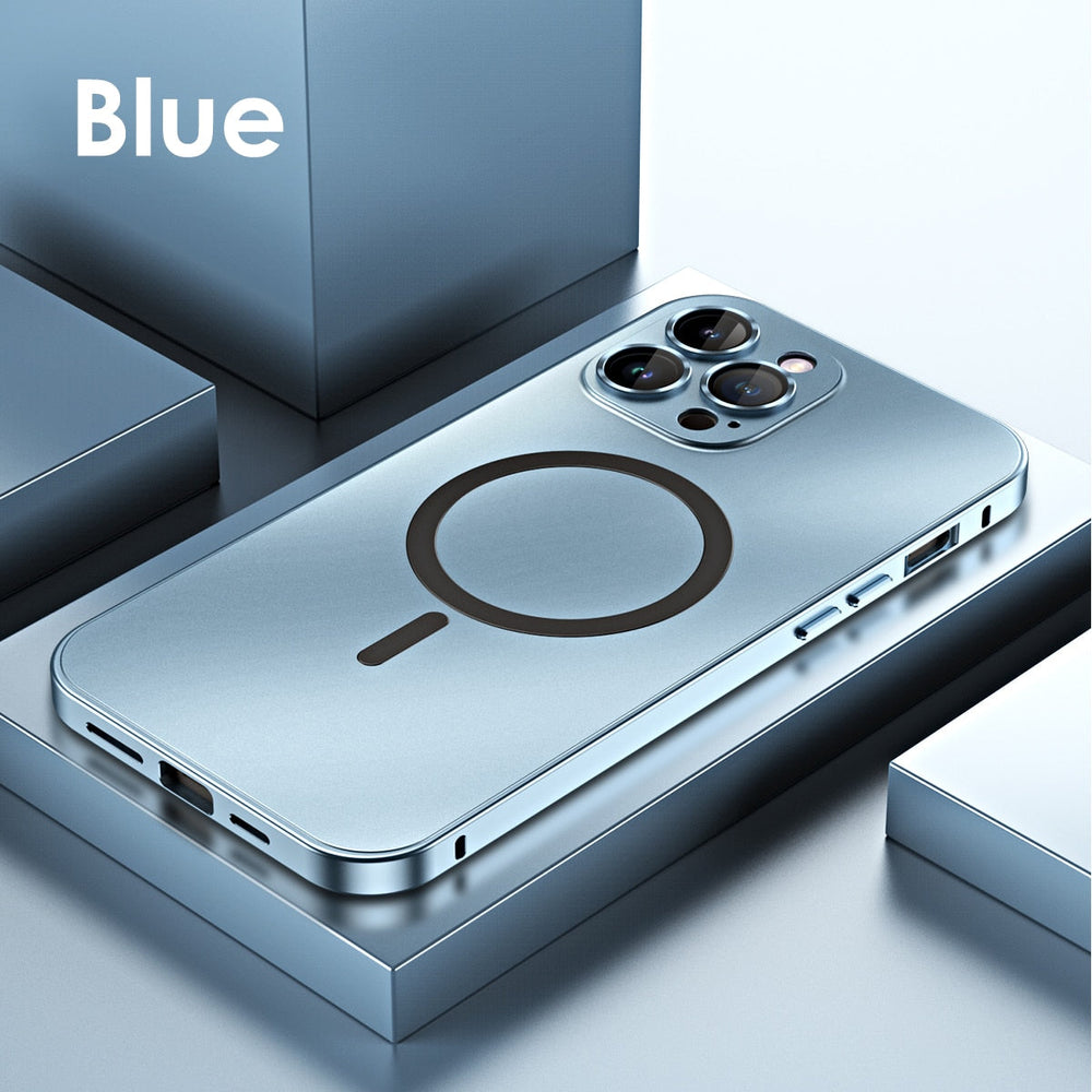 Davy Metal Case with Camera Protection for iPhone - Durable, Stylish, and Impact-Resistant