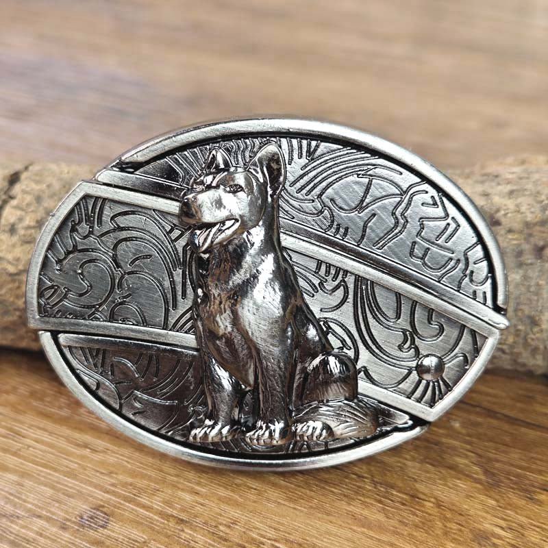 Davy Oval Bull Skull Belt Buckle with Hidden Tool - Unique Western Accessory