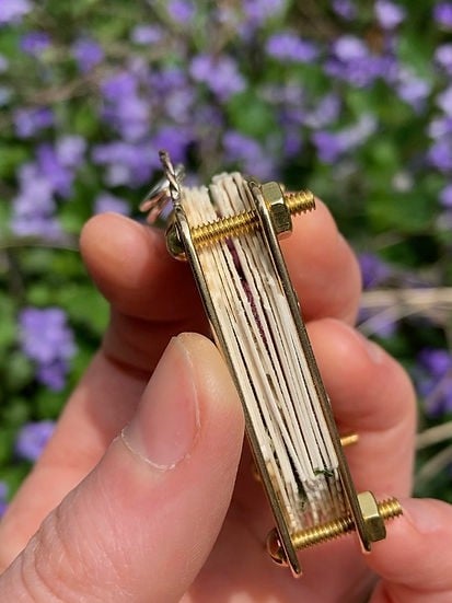 Compact Mini Flower Press by Davy | Portable Botanical Keepsake Maker | Ideal Craft Tool for Flower Preservation