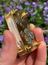 Compact Mini Flower Press by Davy | Portable Botanical Keepsake Maker | Ideal Craft Tool for Flower Preservation