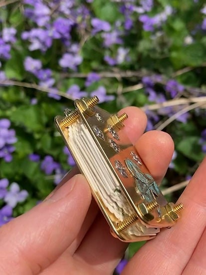 Compact Mini Flower Press by Davy | Portable Botanical Keepsake Maker | Ideal Craft Tool for Flower Preservation