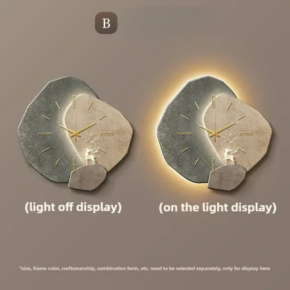 Modern LED Wall Clock with Light Accent - Davy Stylish Timepiece for Home Decor