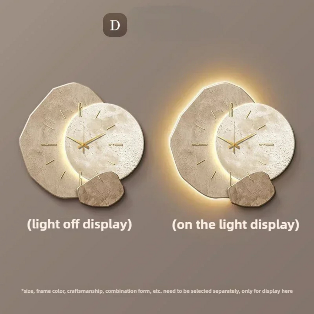 Modern LED Wall Clock with Light Accent - Davy Stylish Timepiece for Home Decor