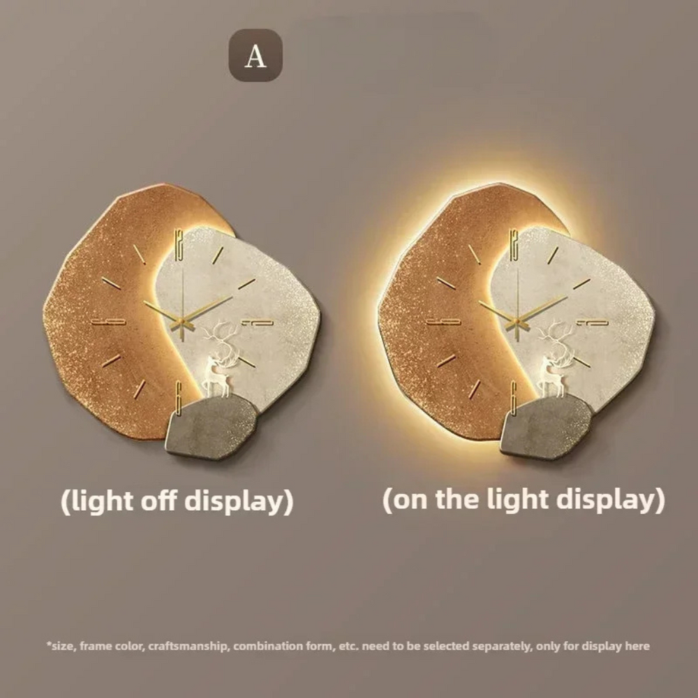 Modern LED Wall Clock with Light Accent - Davy Stylish Timepiece for Home Decor