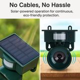 Davy Solar-Powered Motion Sensor Bird Repeller - Eco-Friendly Bird Deterrent for Gardens & Patios