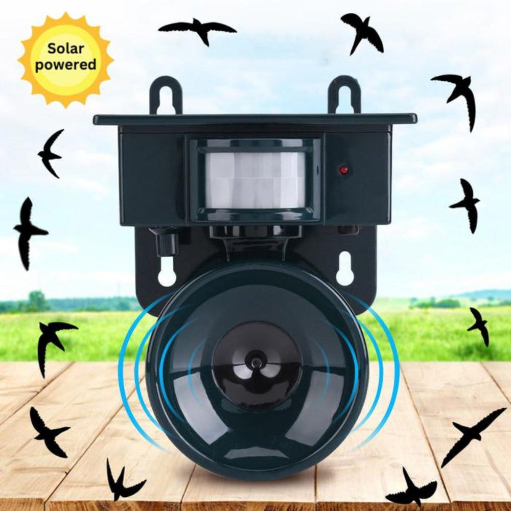 Davy Solar-Powered Motion Sensor Bird Repeller - Eco-Friendly Bird Deterrent for Gardens & Patios