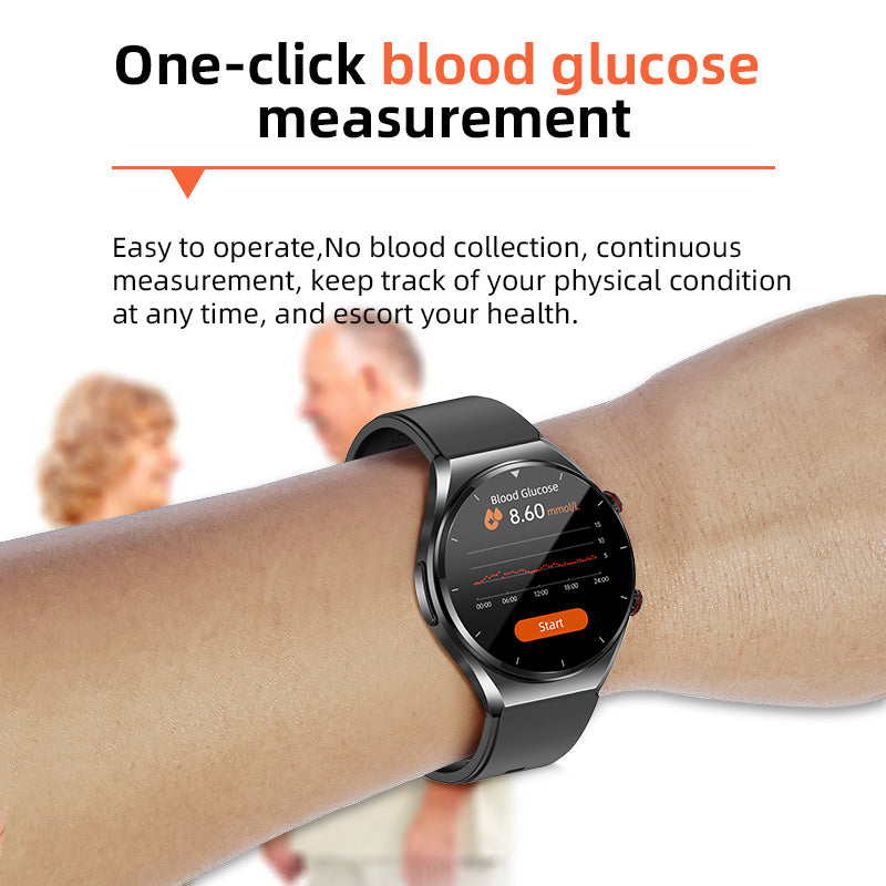 Enhanced Product Title: **Davy Smart Health Watch | One-Click Blood Sugar & Glucose Monitor | ECG, HRV, & Heart Rate Tracking | Blood Pressure & Fitness Tracker** 

This title is optimized for clarity, includes relevant keywords, and highlights the key fe