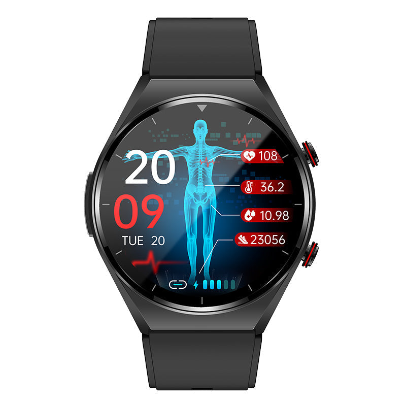 Enhanced Product Title: **Davy Smart Health Watch | One-Click Blood Sugar & Glucose Monitor | ECG, HRV, & Heart Rate Tracking | Blood Pressure & Fitness Tracker** 

This title is optimized for clarity, includes relevant keywords, and highlights the key fe