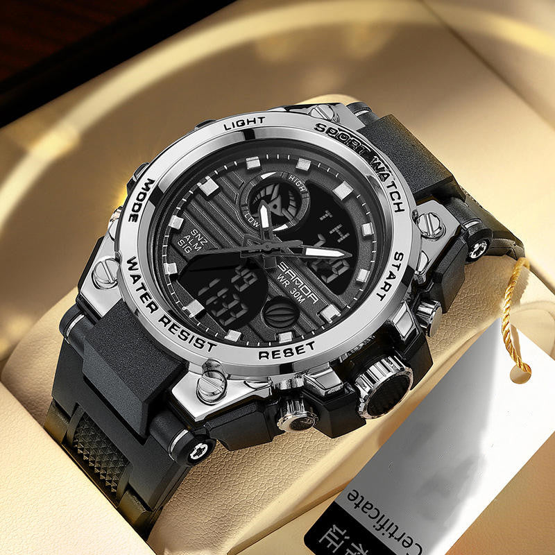 Davy Outdoor Multifunctional Waterproof Luminous Watch - Ideal for Adventure & Sports