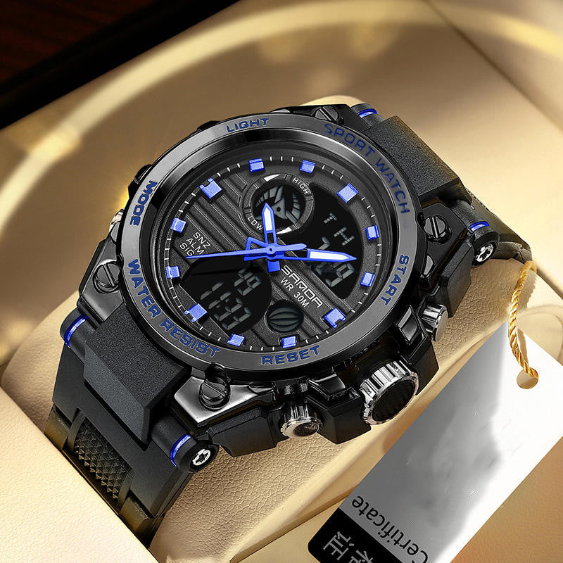 Davy Outdoor Multifunctional Waterproof Luminous Watch - Ideal for Adventure & Sports