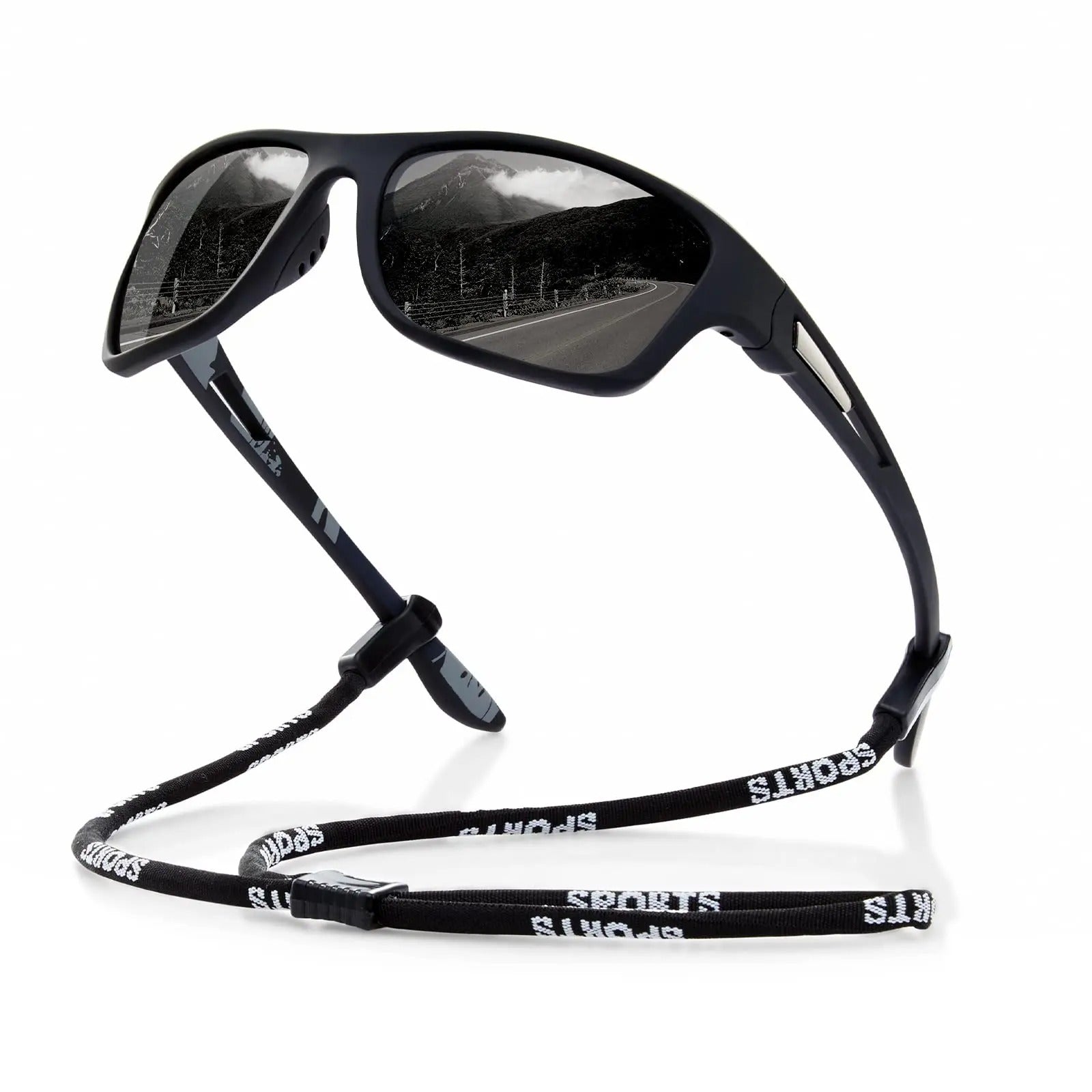 Davy | Outdoor Sports Sunglasses - Polarized Lenses with Strap