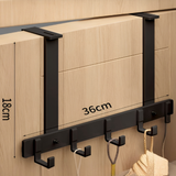 Davy Over-the-Door 6 Hook Hanging Organizer - Space-Saving Storage Solution for Coats, Bags, and Accessories