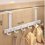 Davy Over-the-Door 6 Hook Hanging Organizer - Space-Saving Storage Solution for Coats, Bags, and Accessories