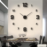 Davy Oversized Modern Wall Clock - Stylish Large Clock for Home Decor | Contemporary Design & Easy-to-Read Face