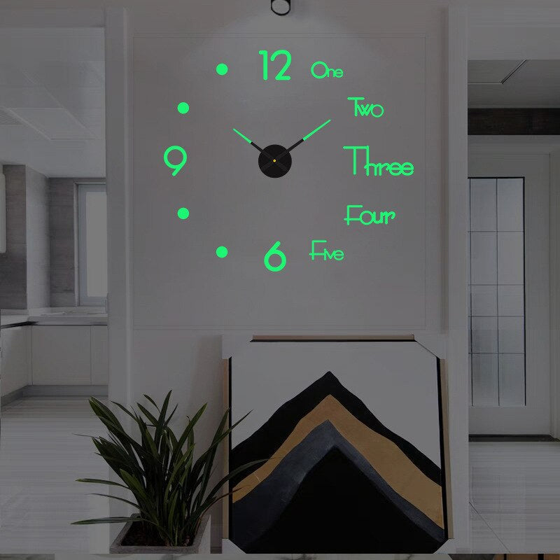 Davy Oversized Modern Wall Clock - Stylish Large Clock for Home Decor | Contemporary Design & Easy-to-Read Face