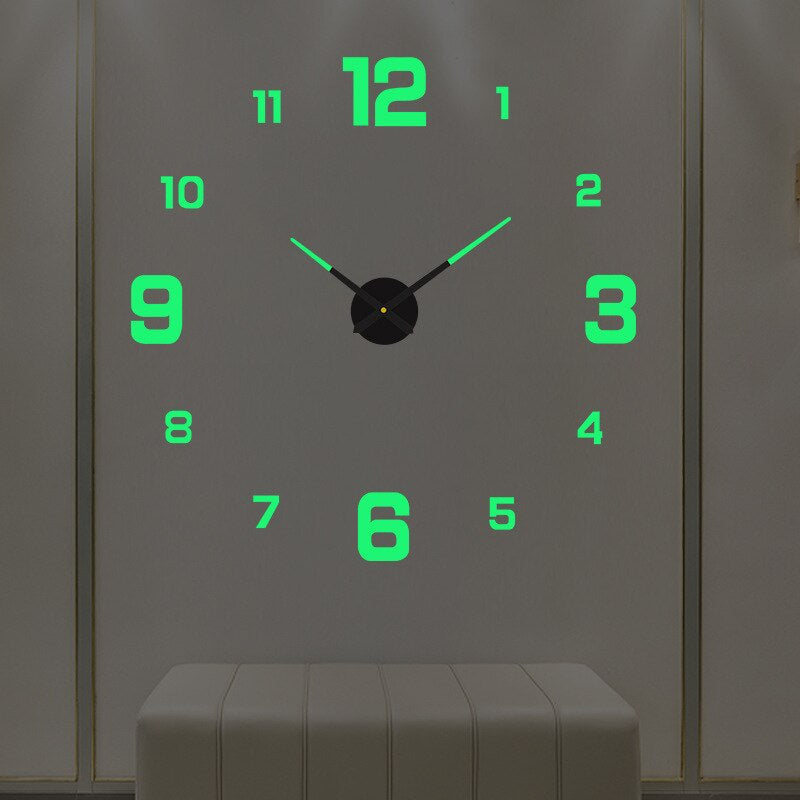 Davy Oversized Modern Wall Clock - Stylish Large Clock for Home Decor | Contemporary Design & Easy-to-Read Face