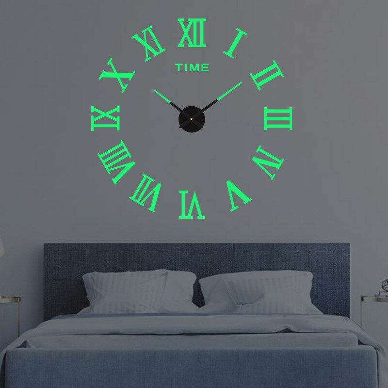 Davy Oversized Modern Wall Clock - Stylish Large Clock for Home Decor | Contemporary Design & Easy-to-Read Face