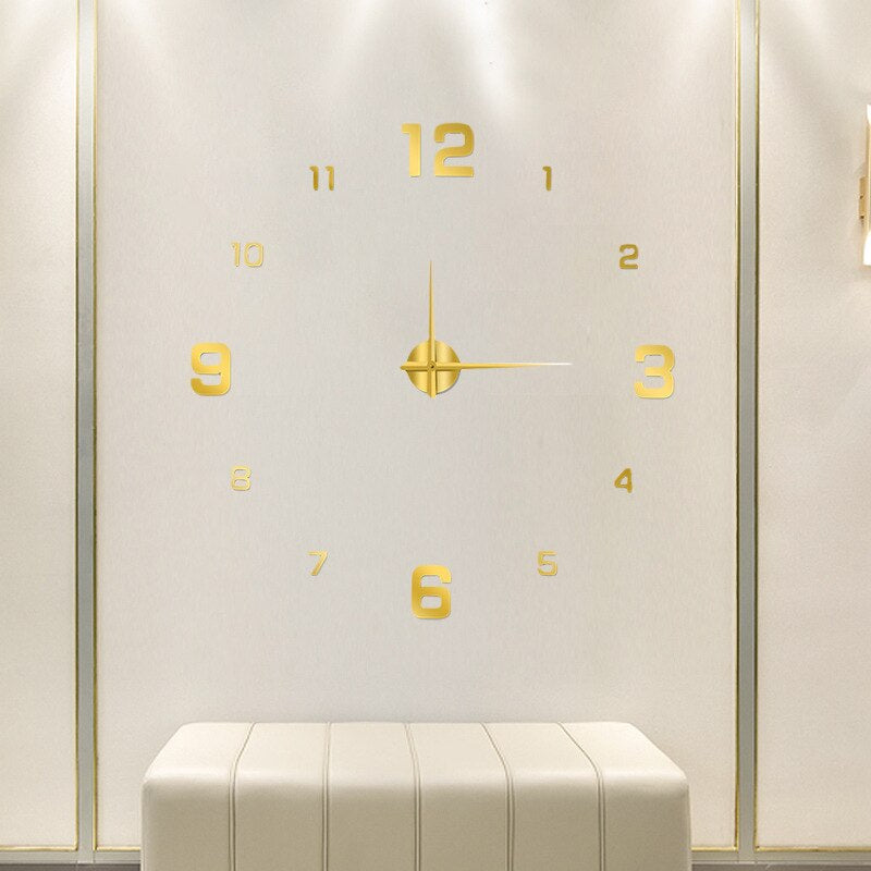 Davy Oversized Modern Wall Clock - Stylish Large Clock for Home Decor | Contemporary Design & Easy-to-Read Face
