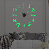 Davy Oversized Modern Wall Clock - Stylish Large Clock for Home Decor | Contemporary Design & Easy-to-Read Face