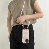 Davy Phone Case with Card Holder & Key Lanyard - Stylish, Durable Protection for Your Device