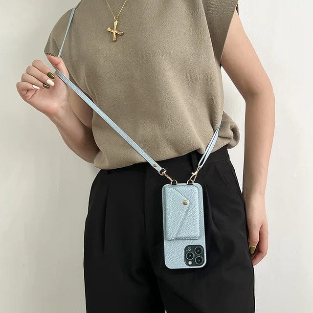 Davy Phone Case with Card Holder & Key Lanyard - Stylish, Durable Protection for Your Device