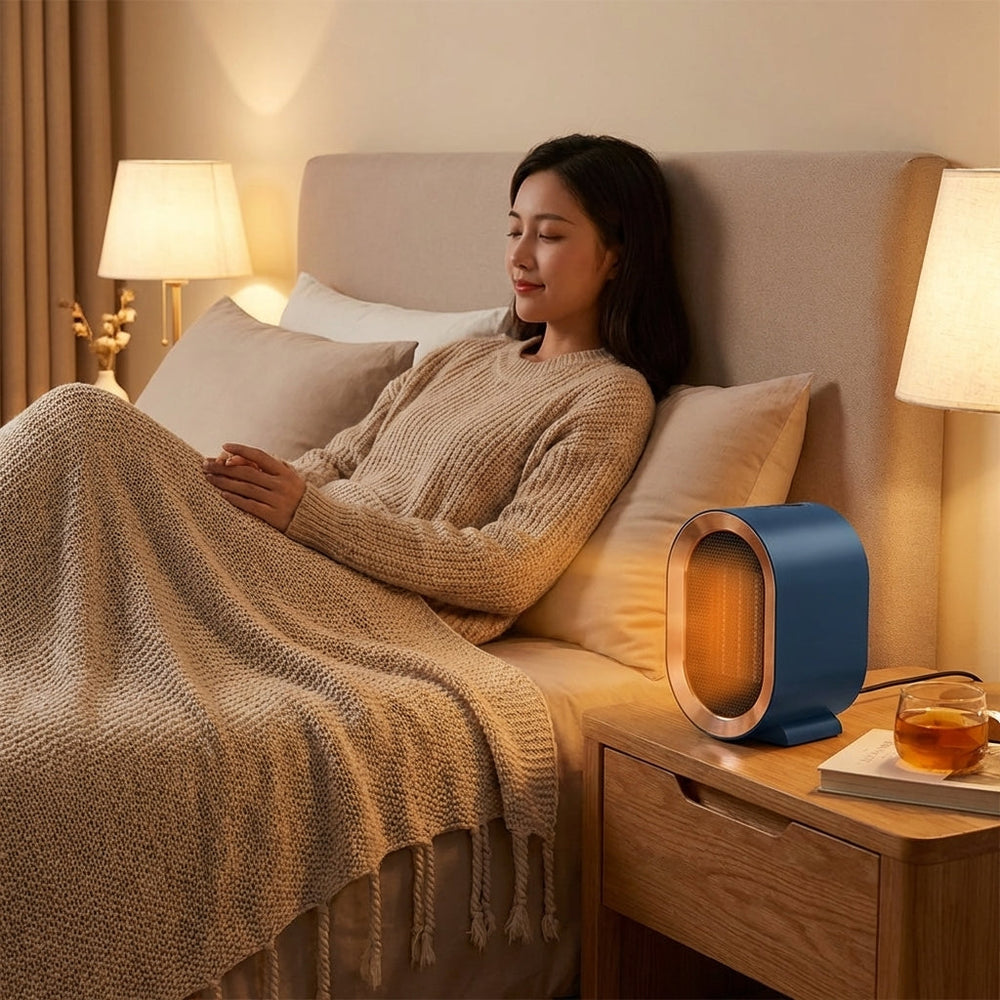 Davy Portable Electric Heater - Stylish Oval Design for Efficient Heating | Compact & Energy-Saving