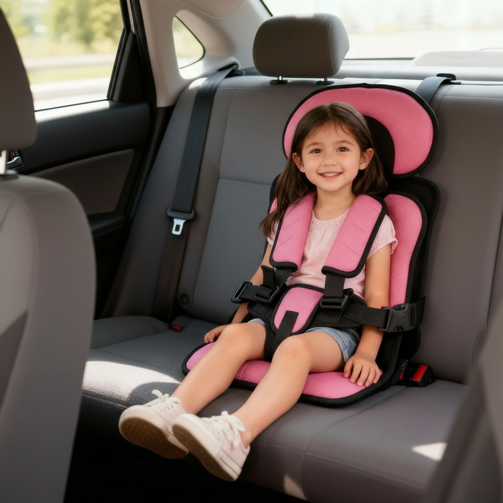 Portable & Foldable Child Car Booster Seat - Davy | Safe, Lightweight, and Travel-Friendly