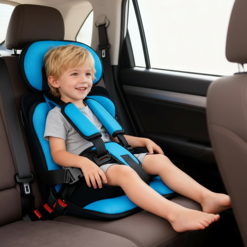 Portable & Foldable Child Car Booster Seat - Davy | Safe, Lightweight, and Travel-Friendly