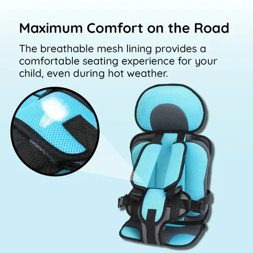 Portable & Foldable Child Car Booster Seat - Davy | Safe, Lightweight, and Travel-Friendly