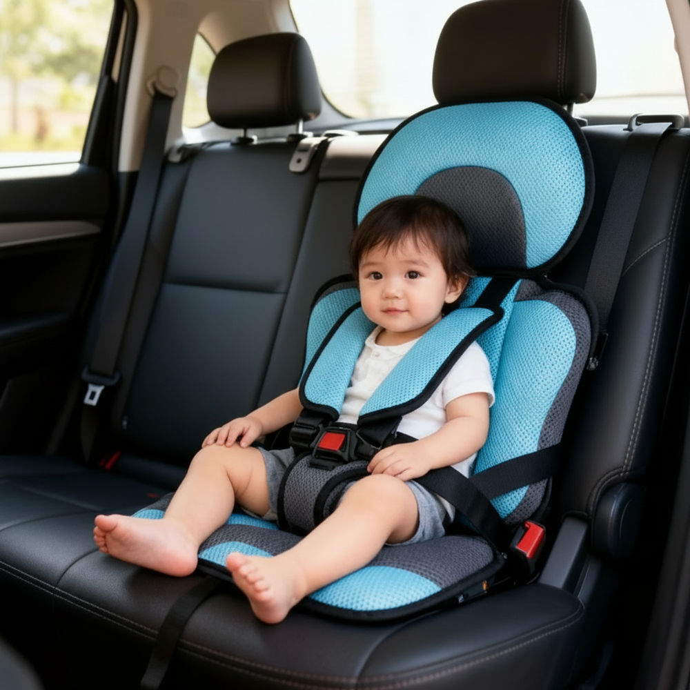 Portable & Foldable Child Car Booster Seat - Davy | Safe, Lightweight, and Travel-Friendly