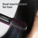 Davy Travel Hair Straightening Brush | Portable Sleek Hair Styling Tool for On-the-Go Perfection