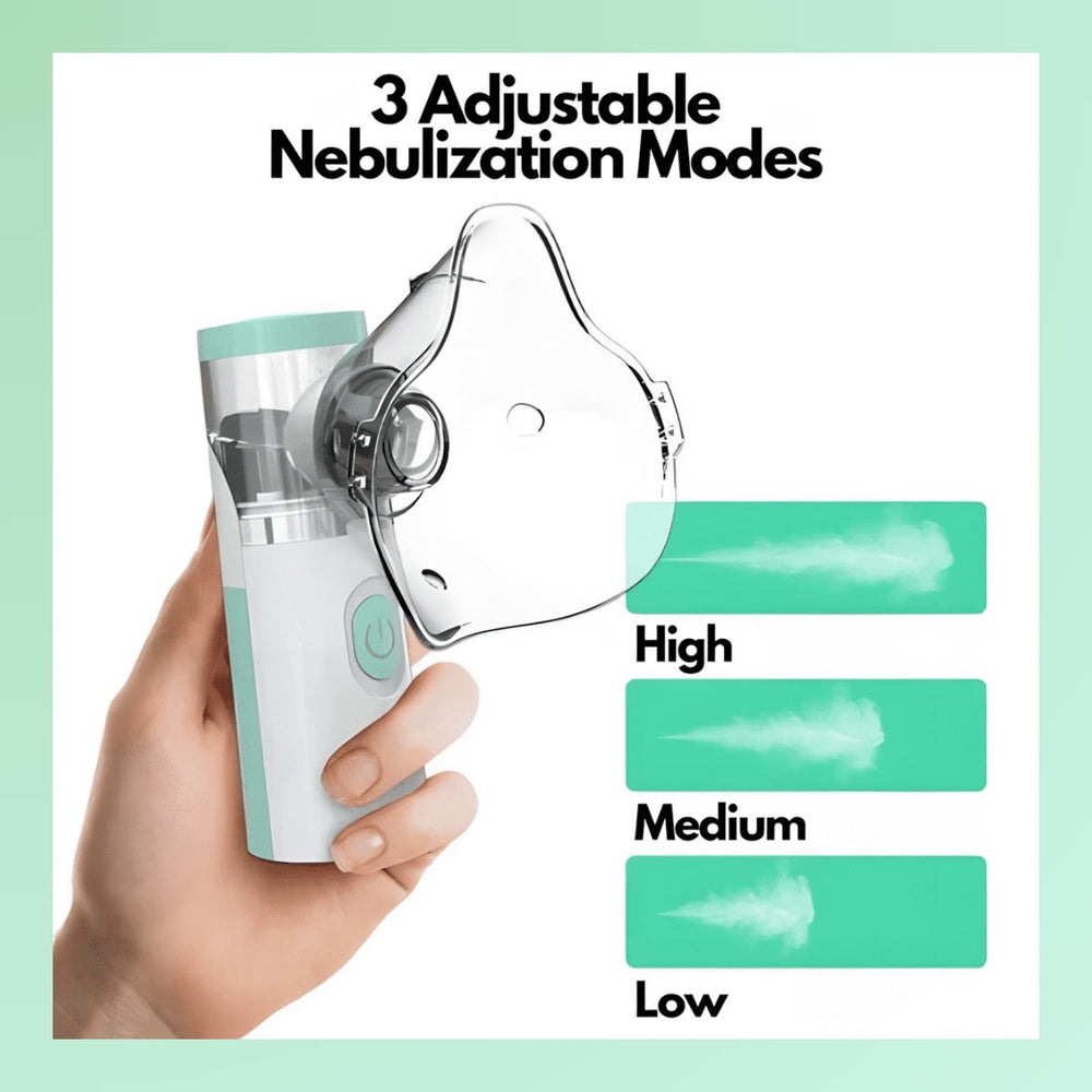 Davy Portable Nebulizer for Asthma Relief | Compact Handheld Inhaler for Home & Travel | Lightweight, Easy-to-Use Design