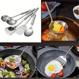 Davy Premium Stainless Steel Kitchen Utensils Set - 5 Essential Pieces for Cooking & Baking
