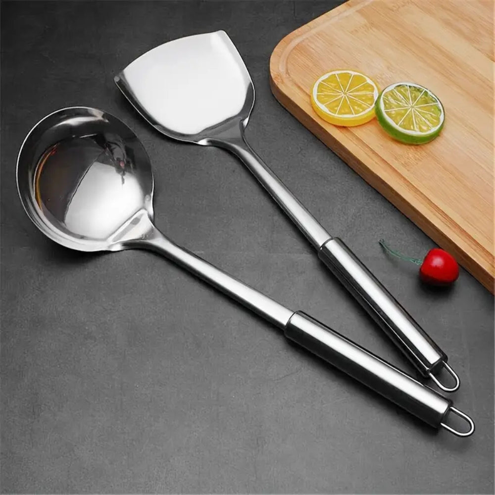 Davy Premium Stainless Steel Kitchen Utensils Set - 5 Essential Pieces for Cooking & Baking