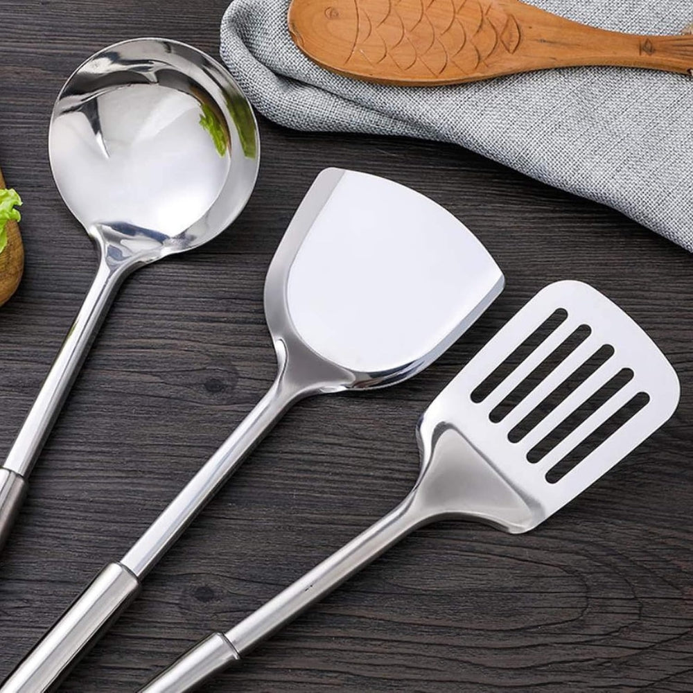 Davy Premium Stainless Steel Kitchen Utensils Set - 5 Essential Pieces for Cooking & Baking