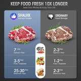Davy Professional 8-in-1 Vacuum Sealer with Integrated Cutter | Airtight LED Sealing System for Dry & Moist Foods | Includes 15 Vacuum Bags | Ideal for Food Preservation & Sous Vide Cooking