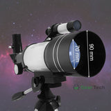 Davy Professional Astronomical Telescope - 70mm Aperture, 300mm Focal Length | Easy Setup for Stargazing & Nature Exploration