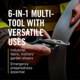 Enhanced Product Title: **Davy Raptor Rescue 6-in-1 Emergency Multi-Tool | Versatile Survival Gear for Outdoor Adventures**