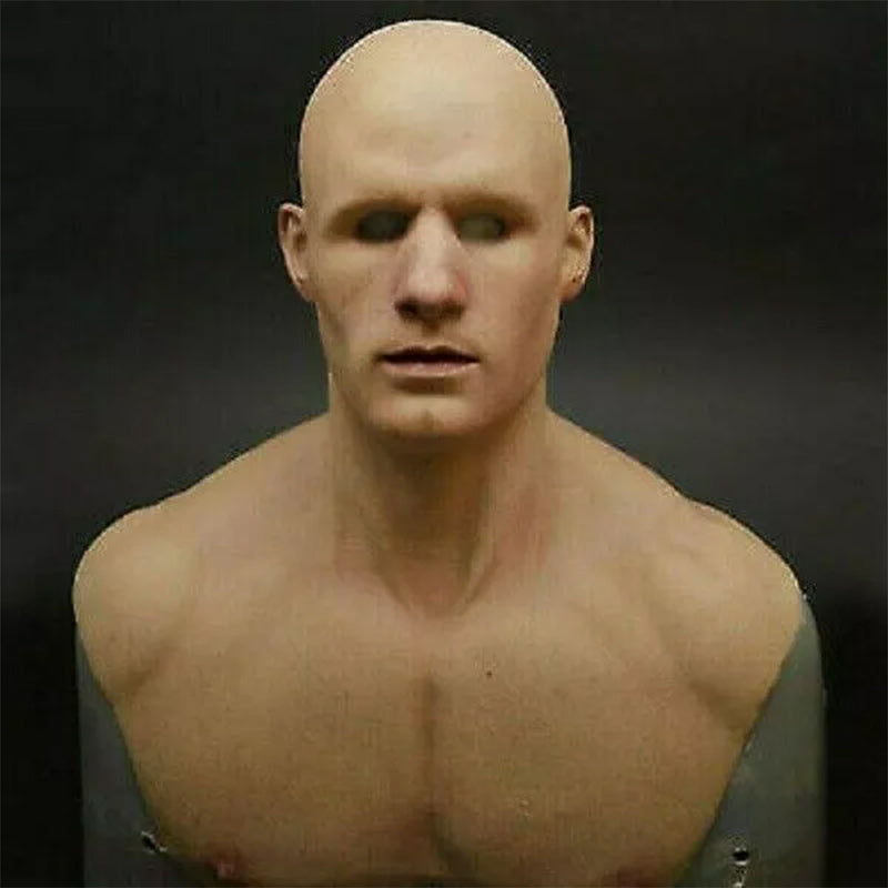 Davy Realistic Full Face Latex Mask - Perfect for Halloween Cosplay Costumes