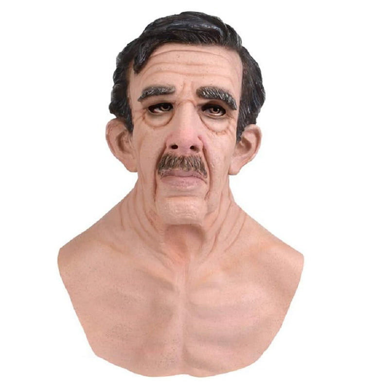 Davy Realistic Full Face Latex Mask - Perfect for Halloween Cosplay Costumes
