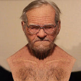 Davy Realistic Full Face Latex Mask - Perfect for Halloween Cosplay Costumes