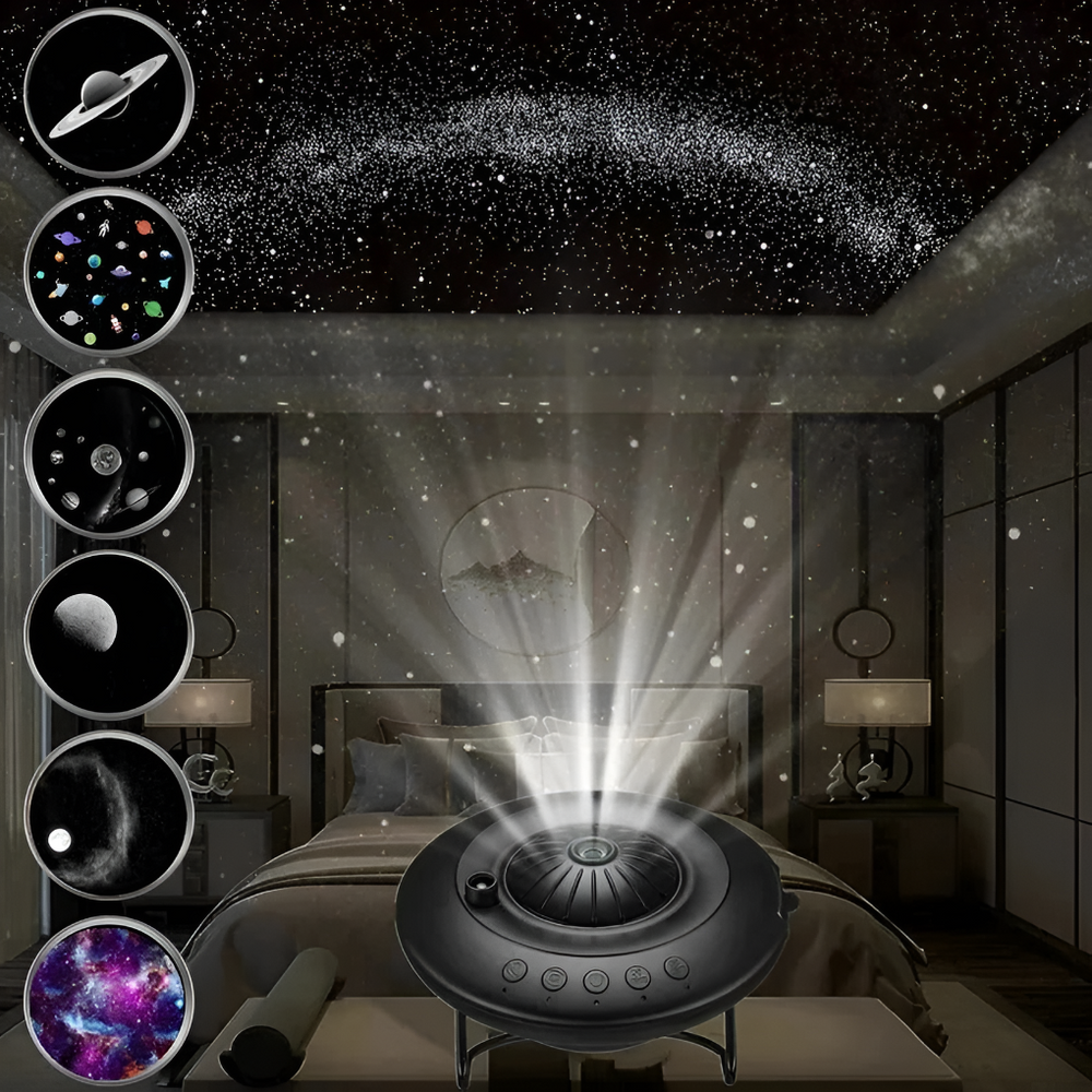 Stunning Davy Rotating Galaxy Projector - Nebula & Starry Night Light for Home Decor & Relaxation
