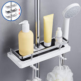 Davy No-Drill Shower Organizer Shelf | Easy Install Bathroom Storage Solution