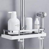 Davy No-Drill Shower Organizer Shelf | Easy Install Bathroom Storage Solution