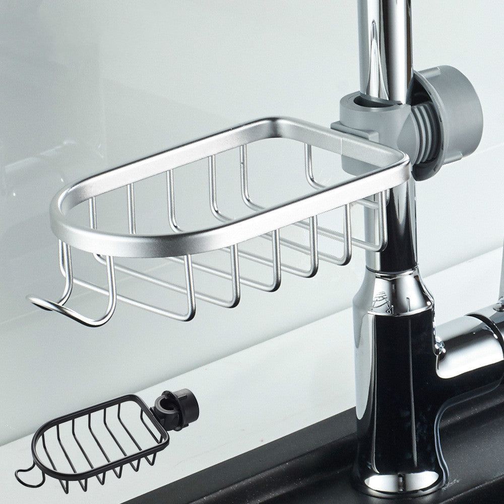 Davy Aluminum Shower Basket - Stylish Soap & Essentials Organizer for Bathroom Storage