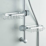 Davy Aluminum Shower Basket - Stylish Soap & Essentials Organizer for Bathroom Storage