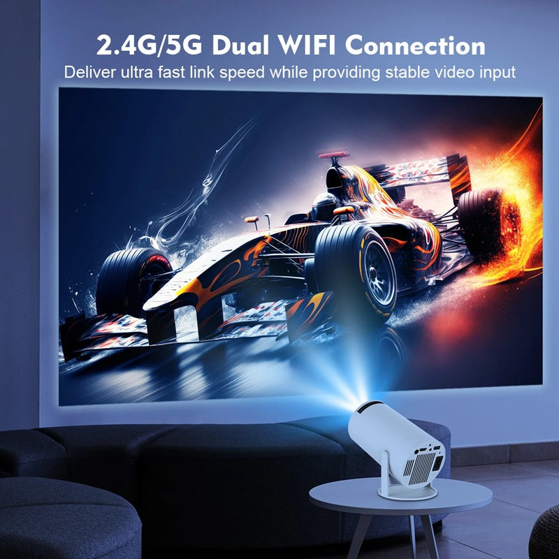 Enhanced Product Title: "Davy Smart 4K Mini Projector - Dual WiFi & Bluetooth Connectivity for Home Theater & Outdoor Use" 

This title includes relevant keywords while maintaining clarity and appeal for potential buyers.